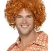 Rode Afro Pruik