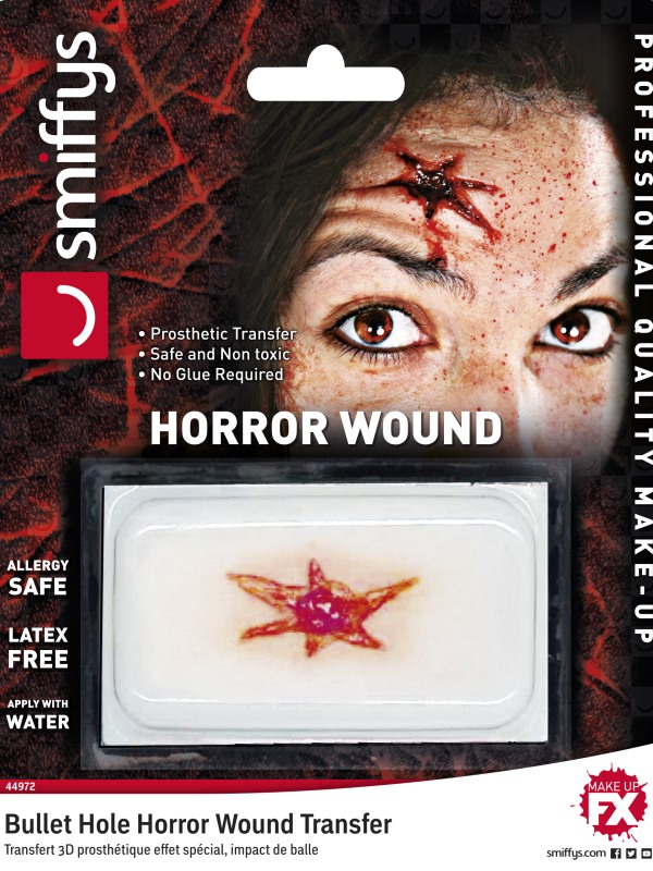 Horror Wound Transfer, Bullet Hole Wound