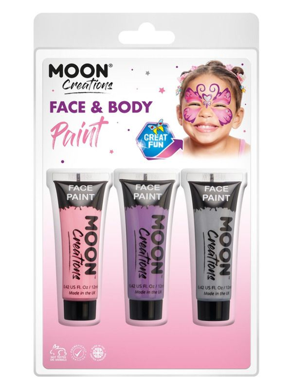 Moon Creations Face & Body Paint Roze/Paars/Zilver
