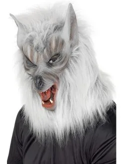 Zilver Weerwolf Halloween Masker