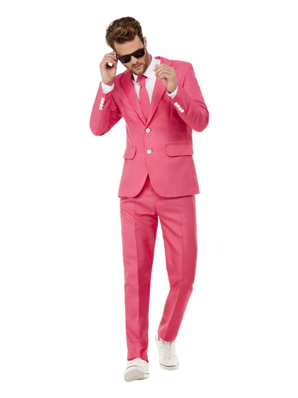 Hot Pink Suit Kostuum - Afbeelding 2