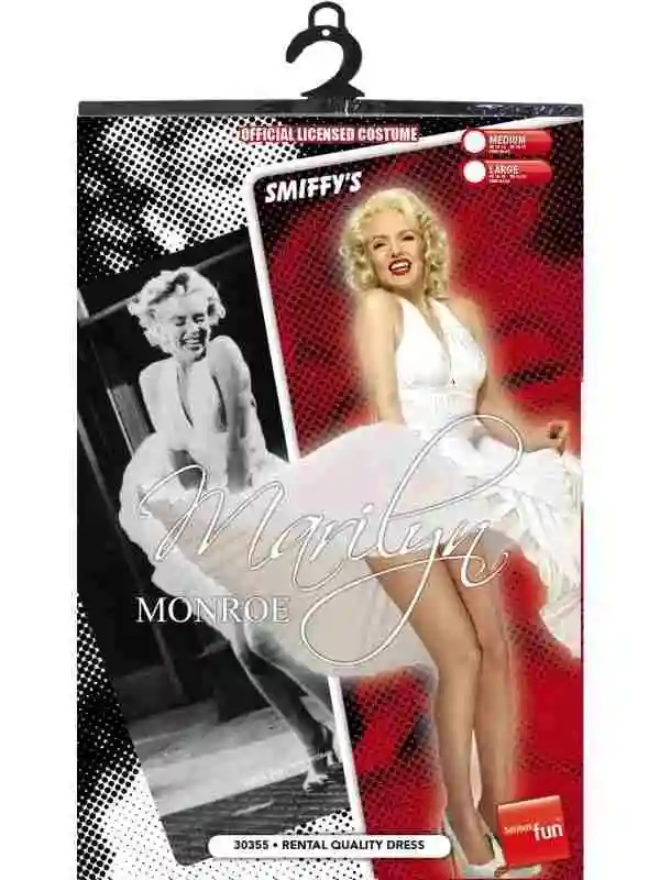 Top Kwaliteit Marilyn Monroe Witte Halterjurk - Afbeelding 2