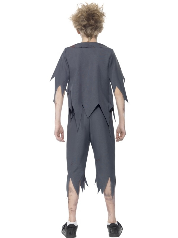 Zombie School Boy Horror Jongens Kostuum - Afbeelding 2