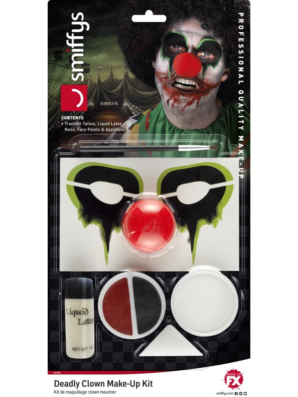 Deadly Clown Make-Up Kit. - Afbeelding 3