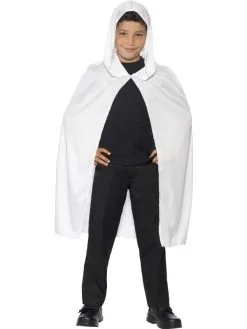 Witte Hooded Halloween Cape