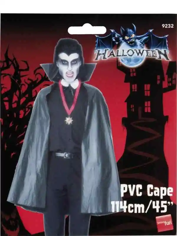 PVC Vampieren Heren Halloween Cape - Afbeelding 2