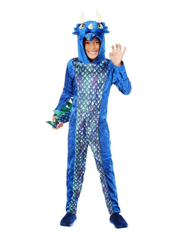 Dinosaurus Kinder Onesie Blauw - Afbeelding 2