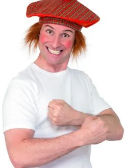 Tam-O-Shanter Hoed Met Haar