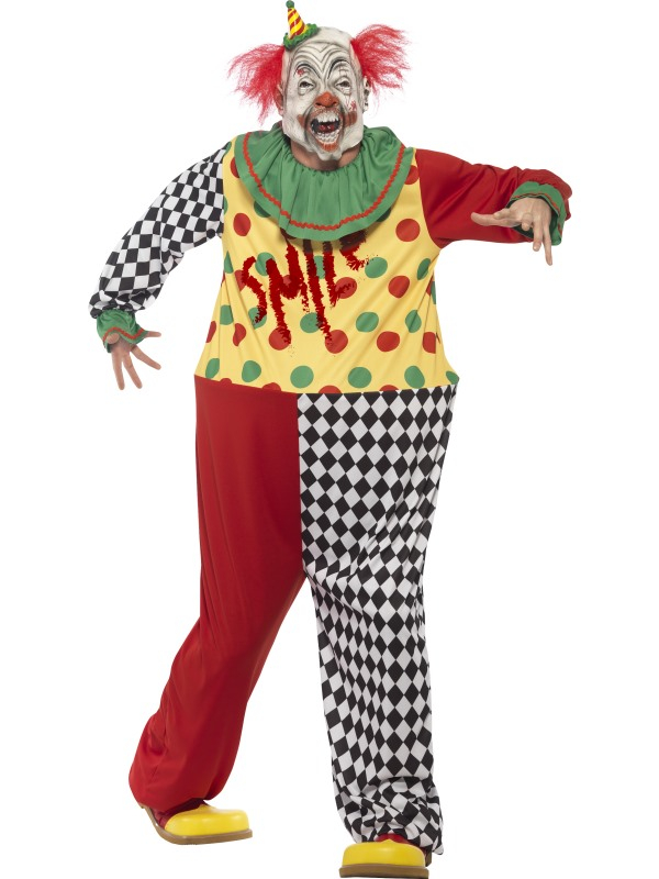 Sinister Horror Clown Heren Kostuum