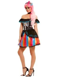 Day Of The Dead Senorita Ombre Kostuum