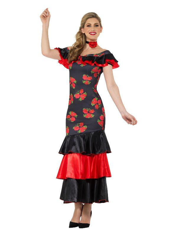 Flamenco Lady Kostuum - Afbeelding 2