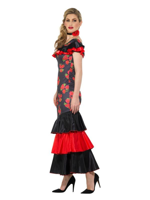Flamenco Lady Kostuum - Afbeelding 4