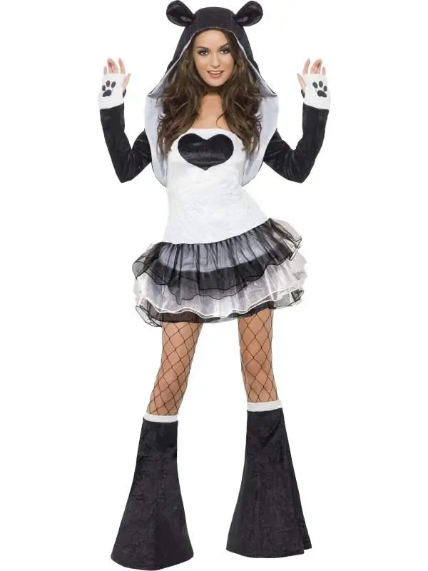 Fever Sexy Panda Dames Verkleedkostuum
