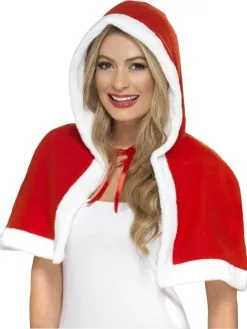 Miss Claus Mini Cape Kerstvrouw