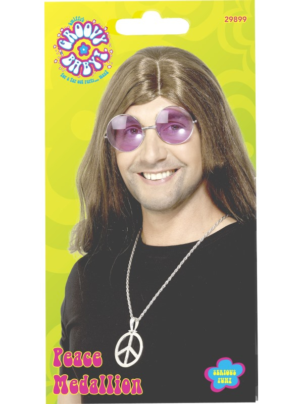 60s Peace Sign Hippie Medallion - Afbeelding 4