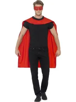 Rode Cape Met Oogmasker Superheld