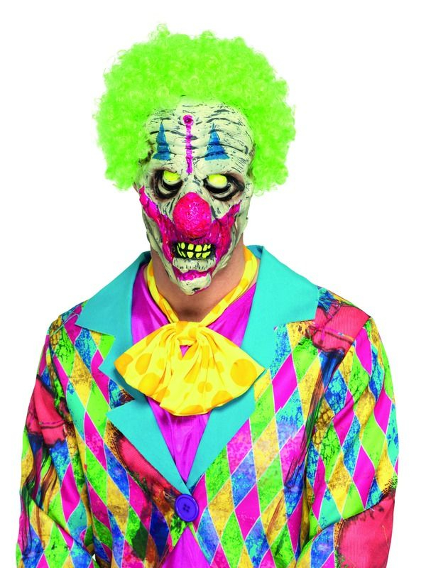 UV Black Light Clown Masker - Afbeelding 2