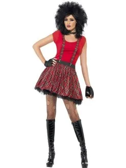 Punk Rock Chick Verkleedsetje 3-delig