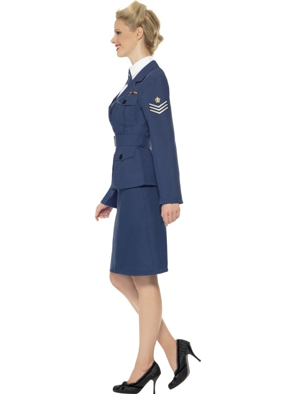 WW2 Air Force Kapitein Dames Kostuum - Afbeelding 2